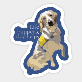 Puppy In Training  Life Happens Sticker